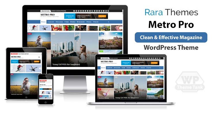 Download RaraThemes - Metro Magazine Pro Theme for Google AdSense Optimized WordPress magazine theme