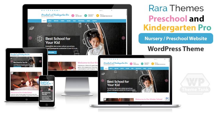 RaraThemes - Download Preschool and Kindergarten Pro is a premium educational WordPress theme suitable for Kindergartens, Schools, Elementary Schools, Primary Schools, Secondary Schools, Universities, Academics and Educational institutions.