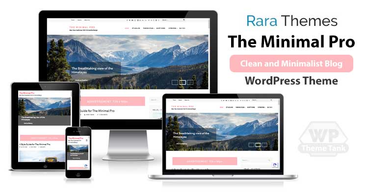 Download RaraThemes - The Miniml Pro premium personal and travel WordPress blog theme