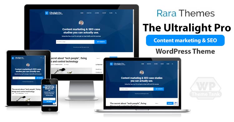 RaraThemes - Download The Ultralight Pro WordPress theme for blogging websites, content marketing & SEO agencies