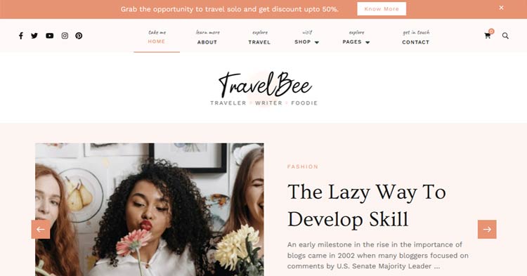 Download Travelbee Pro Travel Blog WordPress Theme Now!