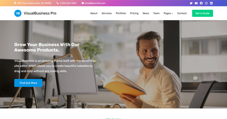 Download VisualBusiness Pro WordPress Theme now!