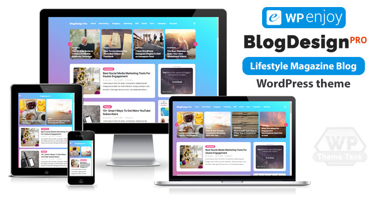 Download WPEnjoy - BlogDesign Pro WordPress Theme for fashion lifestyle or personal fashion blog, online journal, lifestyle magazine blog or travel bloggers