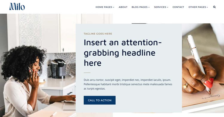 Milo Kadence Child Entrepreneurs WP Theme